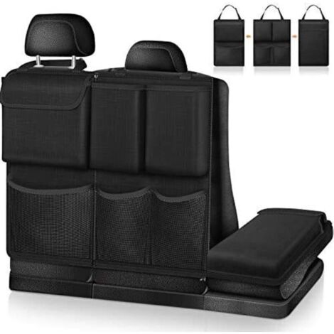 Organisateur de Voiture de Coffre (Noir)- Détachable Sac de Rangement Voiture Multipurpose Organisateur de Siège de Voiture Poche pour voiture accessoires interieur pour Jeep, SUV, Van (1/4)