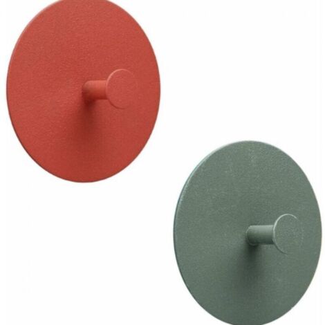 Lot de 2 crochets muraux, autocollants sans perçage, porte-serviettes, crochets de porte, crochets muraux, inoxydable, convient pour salle de bain, s (1/4)