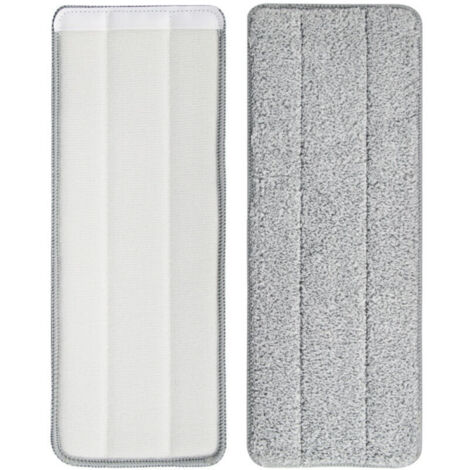 2pcs Tête de serpillière tissu de remplacement tissu de serpillière adhésif plancher en bois domestique carrelage de céramique plancher de serpillière paresseux (1/4)
