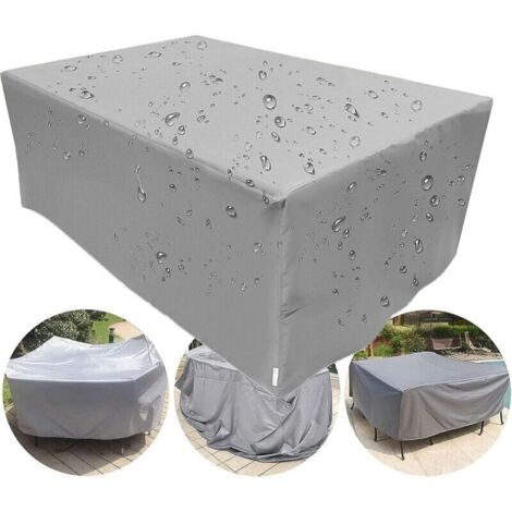 Housse pour meubles de jardin, rectangulaire, housse pour meubles de jardin, housse pour table de jardin, imperméable/imperméable, respirante, housse pour ensemble de meubles (Size : 120×60×90cm) (1/4)