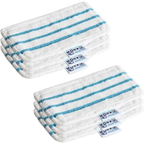Lingette Microfibre Steam Mop Chiffrons Lingettes Microfibres Chiffrons Remplacement Tampons de Nettoyage de Rechange lavables en Microfibre pour Balais Vapeur (Lot de 6) (1/4)