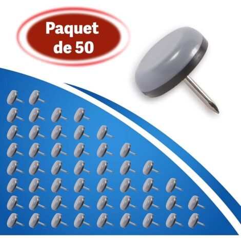 Patins pour pieds de chaise. Faciles à installer sur les pieds de chaise, 19mm Patins Meubles pour une utilisation en intérieur pour protéger les sols des pieds de table (25 Pack) (1/5)