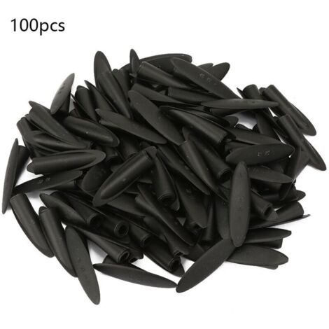 Ulisem 100 pièces en bois de 9,5 mm pour gabarit de perçage de poche, accessoires pour outils de travail du bois (Noir) (1/4)