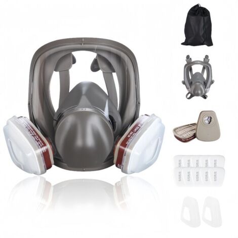 16 en 1Masque à gaz antibuée, respirateur facial intégral, respirateur de pulvérisation de peinture industrielle, filtre de travail de sécurité, protection contre le formaldéhyde (1/5)