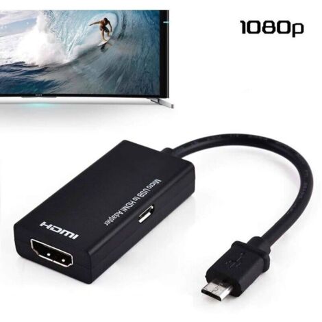 micro usb to hdmi adapter cable mirco usb to hdmi hd conversion cable mobile phone watch tv (1/4)