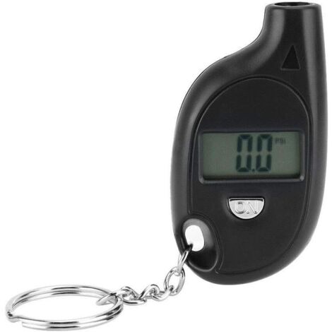 Manomètre/contrôleur de pression numérique porte-clés, Mini testeur de jauge de pression de pneu LCD numérique 5-150PSI (1/4)