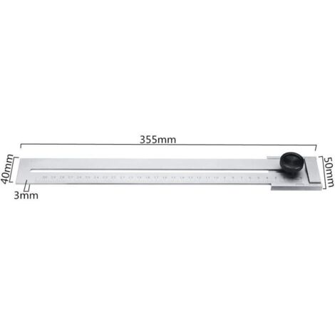 Jauge de marquage de coupe de vis 0-200 mm/0-250 mm/0-300 mm pour le travail du bois, la mesure de l'acier au carbone, outil de jaugeage de 0.1 m (1/4)