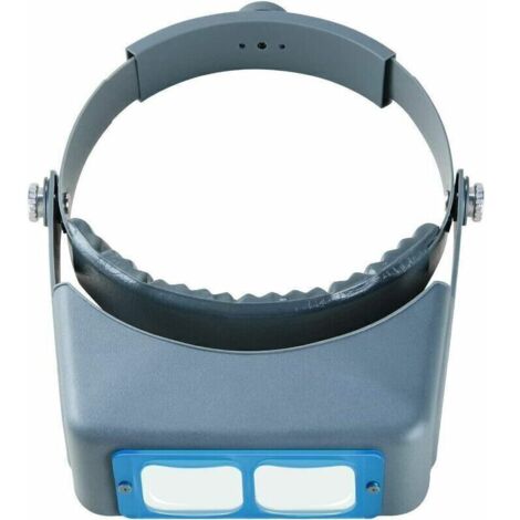 Bandeau Loupe Mains Libres Bijoutier Loupe Monture Tête Casque Loupe Visière Verre Optique 4 Lentilles Remplaçables pour Lecture, Réparation (1/4)