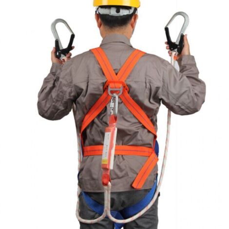 Ceinture SéCurité Anti-Chute,Kits Antichute De Sécurité 5 Points,Ergonomique Réglable Protection Antichute Baudrier Escalade, Protection Sécurité Antichute pour Escalade Travail en Hauteur
