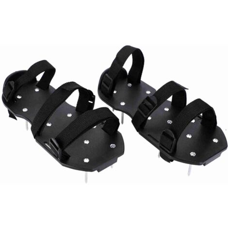 Paire de Semelles de Ventilation pour Gazon I aérateur de pelouse I Amélioration de la qualité du Sol I 13 Clous en Acier I Réglable Jusqu’à la Taille 46 et sur Toutes Les Chaussures I 30×13×6 cm (1/5)