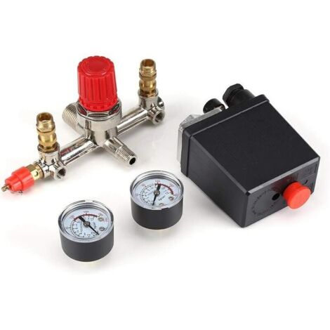Pressostat - Manomètre Régulateur Manomètres Compresseur d'air Valve Switch Switch Control pressostat Accessoires compresseur (1/5)