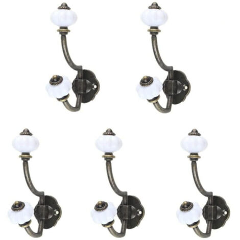 5 Pcs Patère Antique Crochet Mural Cintre Simple Porte-Manteau Rétro Décorations De Capuchon Patères Murales Crochets Rustiques Crochets Muraux Rétro Patères Décoratives Clé À (1/5)