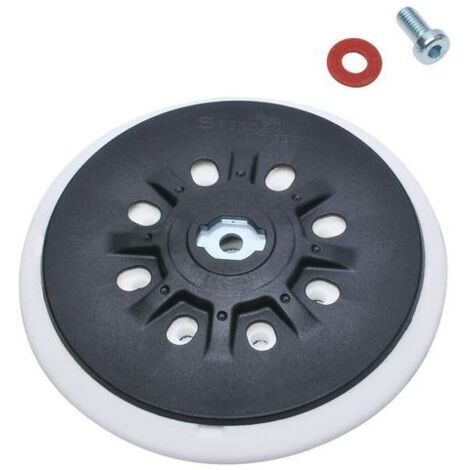 150 mm (6 pouces) Plateau de ponçage 8 trous compatible avec les ponceuses orbitales Bos-ch Festool ETS 150, ETS EC 150, LEX 150, WTS 150/7 498987 (souple) (1/5)