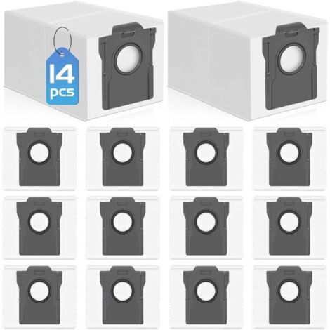 14 Sacs à Poussière pour Dreame L10s Ultra Gen 2 / X50 /X40 Ultra /L40S /L10s Pro Ultra Heat/ L40/ L50 Ultra/Mova E30 Ultra / P50 Ultra / V50/ Z50 Ultra/ X30 Ultra Sacs Rechange (1/5)