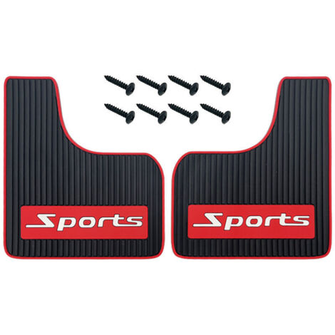 2 Pieces Car Mudguard Universal Rubber Mudguard Soft Crash-Free Front and Rear Mudguard Splashguard For Car (1/4)