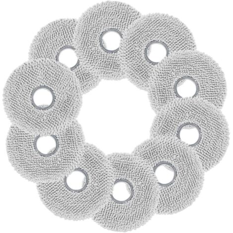 Lot de 10 Serpillères pour Ecovacs Deebot T50 PRO Omni/T50 Omni/T50 MAX PRO,T30C,T30 Pro,T30 Pro Omni,T30S Pro/Combo/Complete,N30 Pro, Microfibre Améliorée, Douce, Lavable et Réutilisable Chiffons (1/5)