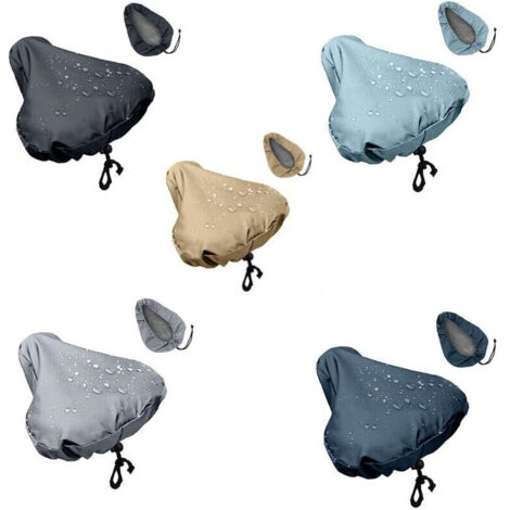 Ensemble de 5 housses de selle imperméables pour mobilier de jardin – Bleu ciel + Gris + Bleu marine + Noir + Blanc crème – RAPANDA (1/5)