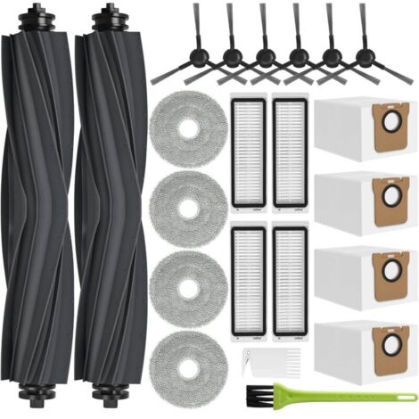 L20 Ultra Accessoires pour Dreame L20 Ultra Complete / L20 Ultra Aspirateur Kit Pièces de Rechange, 4 Sacs à Poussière, 4 Chiffon Serpillières, 2 Brosse Principale, 4 Filtre, 6 Brosse Latérale (1/5)