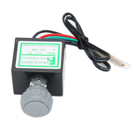 Jeffergarden Interrupteur Thermostatique Électronique de Climatisation Auto 10A - Contrôle de température 12V - Accessoire universel (1/5)