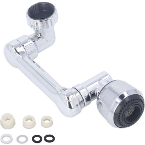Jeffergarden Extension de robinet pivotant à 1080 degrés, extension de filtre d'évier en ABS pour salle de bains, fixation de lavage du visage d'évier (1/5)