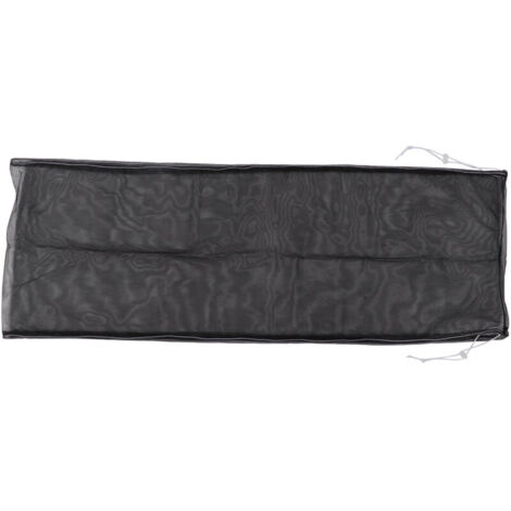 Jeffergarden Filet de protection en nylon pour cage à oiseaux, réglable, anti-poussière et anti-graines, pour perroquets, perruches et aras (noir) (1/5)