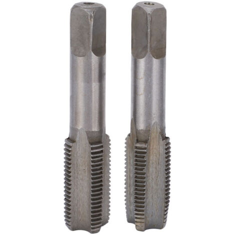 Jeffergarden Robinet à cannelure droite en acier rapide, outil de taraudage à vis Standard métrique, 2 pièces, m14x1, 5 (1/5)