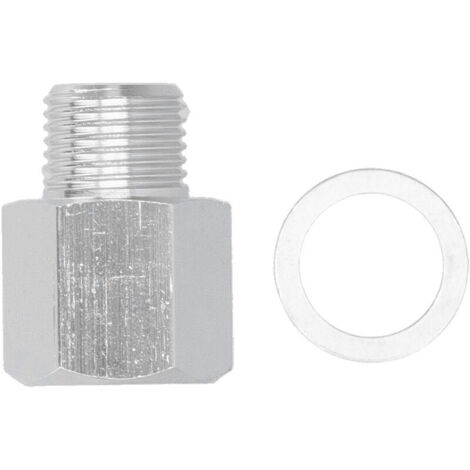 Jeffergarden Adaptateur de capteur de pression d'huile M16 1.5 à 1/4 NPT en alliage d'aluminium pour moteurs GM LS LS1 LSX LS3 (1/5)