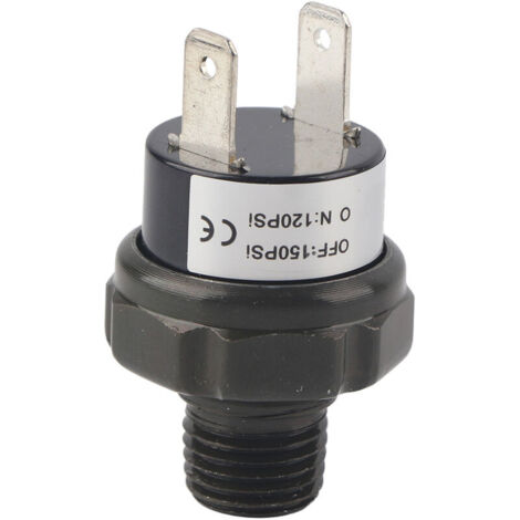Jeffergarden Commutateur de contrôle de pression d'air de commutateur de compresseur d'air automatique de voiture universelle 12V (120-150PSI) (1/5)