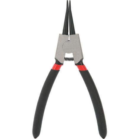 Jeffergarden Pince à circlips externe droite en acier au carbone avec revêtement en caoutchouc, multifonctionnelle, SK-112-6D, 150 mm, 1,5 mm (1/5)