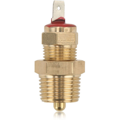 Jeffergarden Thermostat du ventilateur de refroidissement du radiateur du moteur Commutateur de température Filetage NPT 3/8 po 185 200 °F pour ventilateurs 10 12 14 16 po (1/5)
