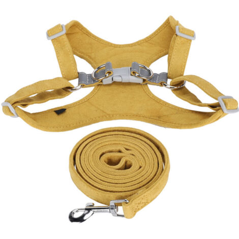 Jeffergarden Harnais pour petit chien sans étranglement - Confortable et respirant, type gilet avec laisse - Taille XXS - Gingembre (1/5)