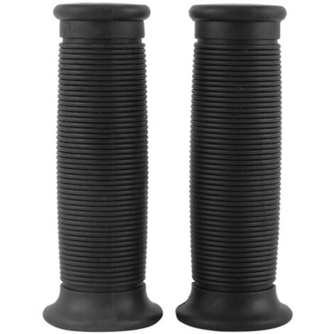 Jeffergarden 1 paire de poignées de guidon universelles pour moto, style vintage, noires, 22 mm/25 mm (1/5)