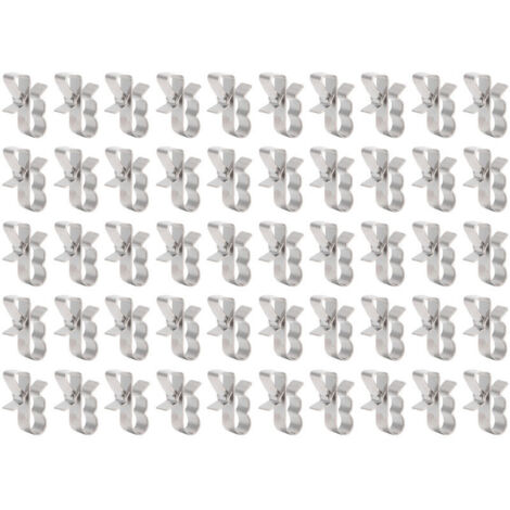 Jeffergarden 50pcs Cable photovoltaïque Clipage de câble de câble de serre de câble de fixation Kit de coffre-cordon pour panneau solaire PV (1/5)