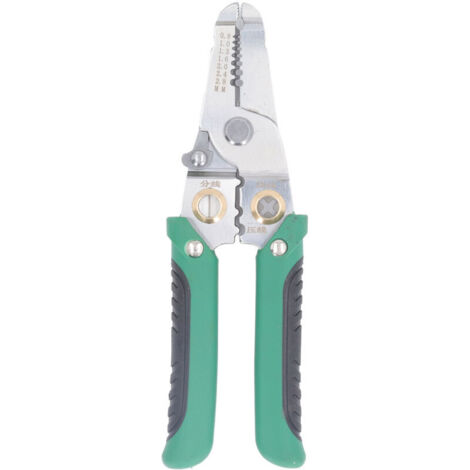Jeffergarden Pince à dénuder pour fils électriques en acier inoxydable, outil multifonctionnel à ressort pour électricien, permettant un gain de temps et d'effort. (1/5)