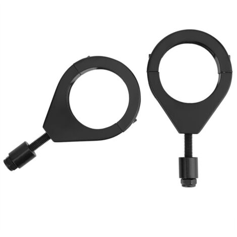 Jeffergarden Support de clignotant de moto en métal plaqué 41 mm, fixation par pinces, accessoires de montage noirs (1/5)