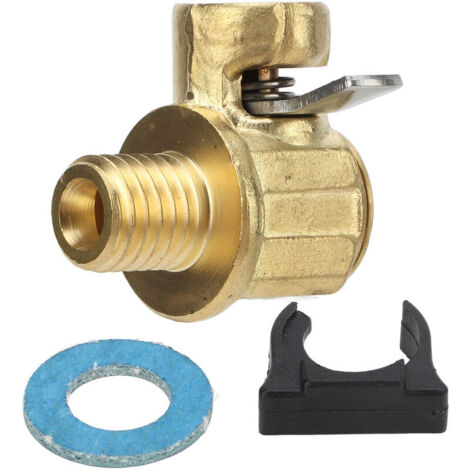 Jeffergarden Vanne de vidange d'huile moteur M121.75 Connecteur rapide en laiton en acier inoxydable avec clip à levier pour voitures camions légers (1/5)