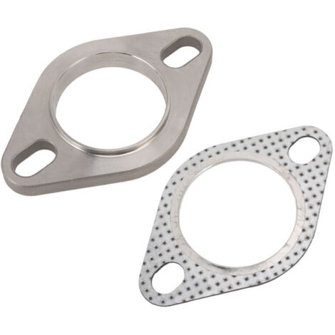 Jeffergarden Kit de raccordement de bride d'échappement 2 boulons 2 pouces en acier inoxydable pour collecteurs d'échappement Catback (1/5)