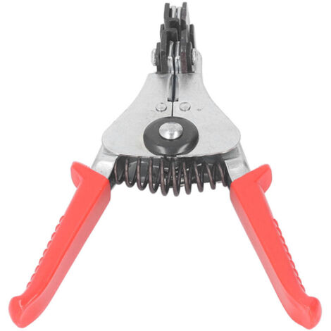 Jeffergarden Pince à dénuder multifonctionnelle pour câbles électriques, outil automatique, poignée rouge (1/5)