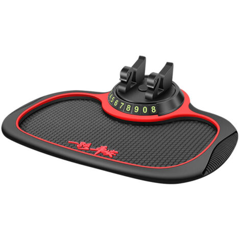 Jeffergarden Tapis antidérapant pour téléphone portable pour voiture, support rotatif à 360 degrés, tableau de bord, anti-caoutchouc, téléphone portable, lunettes de soleil, clé (1/5)