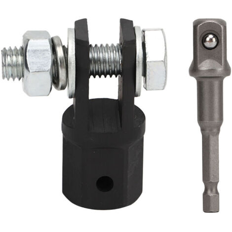 Jeffergarden Adaptateur de douille de 1/2 pouce pour cric à ciseaux de voiture, compatible avec les crics à anneau ou à double trou. (1/5)