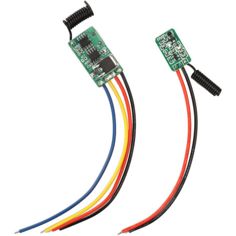Jeffergarden Interrupteur sans Fil 433MHz, Récepteur DC6V‑36V & Émetteur DC5V‑24V, Commande à Distance pour Porte, Sol, Mur – Petit PCB (1/5)
