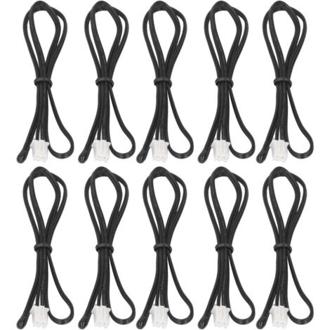 Jeffergarden Sonde de capteur de température 10k pour le climatiseur NTC Thermistance imperméable résistante résistante à la rouille fiable
