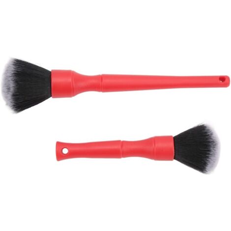 Jeffergarden Ensemble de 2 brosses souples de nettoyage automobile multi-usages universelles pour AutoRed (1/5)