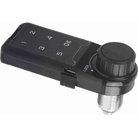 Jeffergarden Serrure à clavier tactile avec mot de passe et accès par clé pour armoire de sécurité électronique numérique à code L=30 mm (1/5)