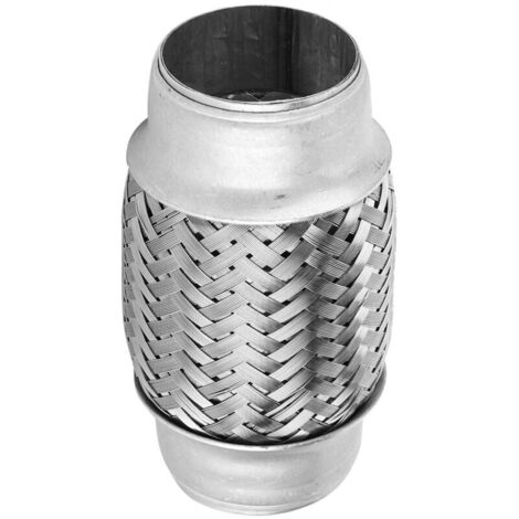 Jeffergarden Tuyau d'échappement double tressé 1,5 po x 4 po, tuyau flexible, tissage serré pour Jetta Honda (1/5)