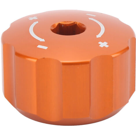 Jeffergarden Boulon de réglage d'amortisseur arrière en alliage d'aluminium CNC de type bouton, adapté aux modèles Adventure 950/990 Orange (1/5)
