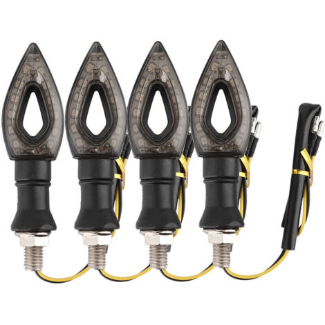 Jeffergarden Clignotant universel pour moto, 4 pièces, 12 LED, clignotant ambre, étanche (1/5)