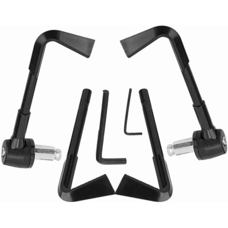 Jeffergarden Les leviers de frein de protection de poignée de moto CNC protègent le guidon de protection de moto (noir) (1/5)