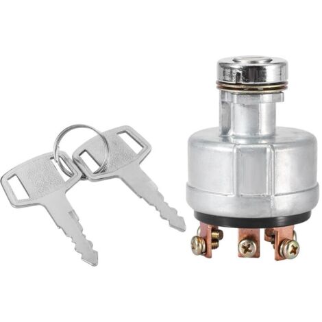 Jeffergarden Interrupteur de démarrage à allumage pour Kobelco SK200‑3 SK200‑5 SK120‑5 avec outil de creusement de câbles à 6 bornes et 2 clés (1/5)