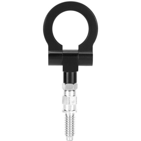 Jeffergarden Crochet de remorquage CNC pour voiture européenne, compatible avec les modèles BMW Série 3 E39 E92 E91 E90 E46 E36 (Noir) (1/5)